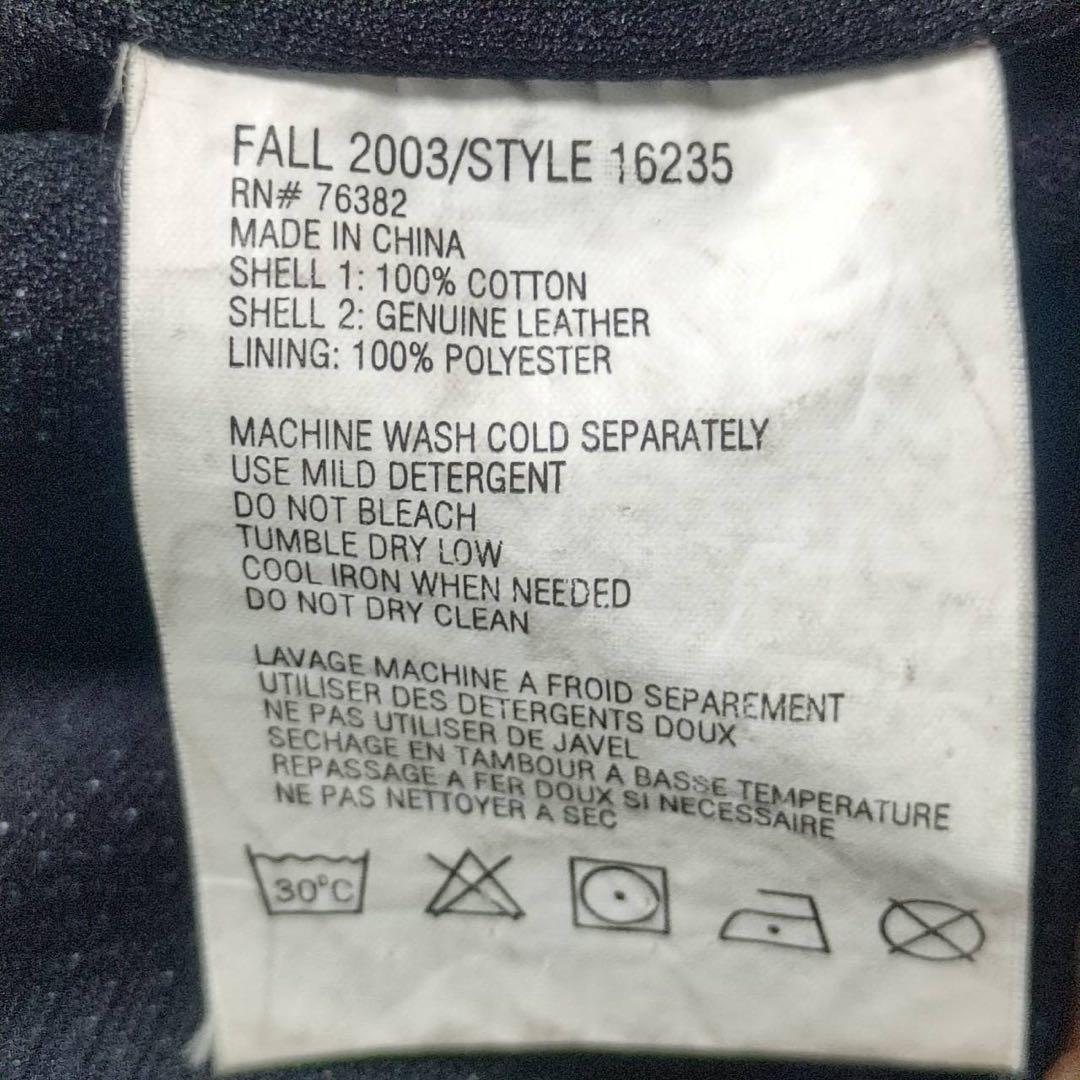 00s 2003's Timberland ハンティングジャケット　襟レザー