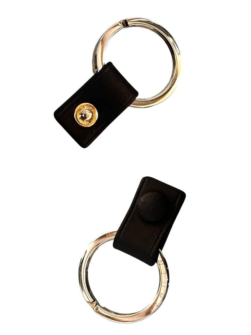 ボナベンチュラ　4連　キーケース　ゴールド金具　キーリング　シボ革