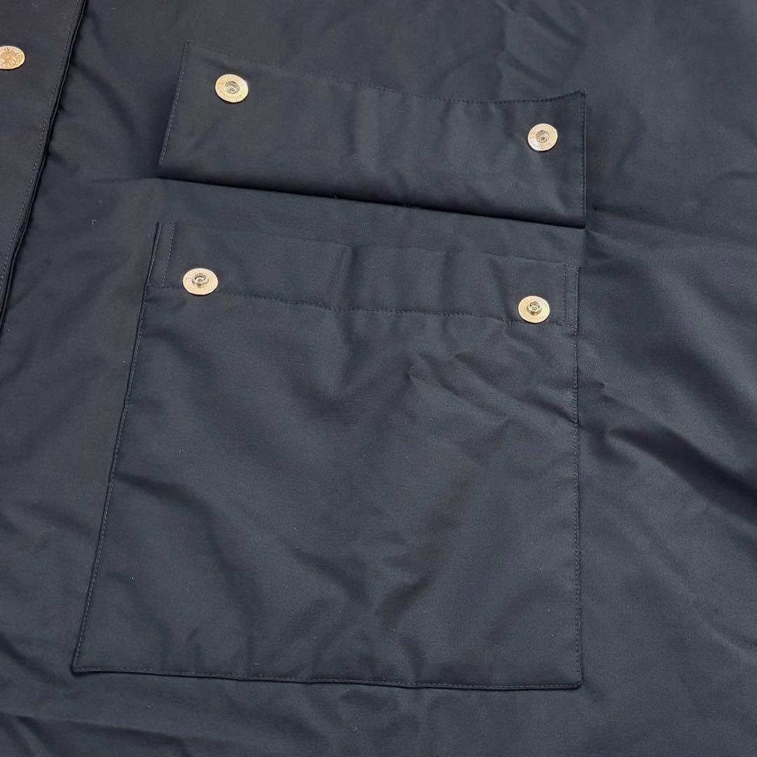 【レア！近年モデル】英国製 マッキントッシュ フーデットダウンポンチョ 金ボタン