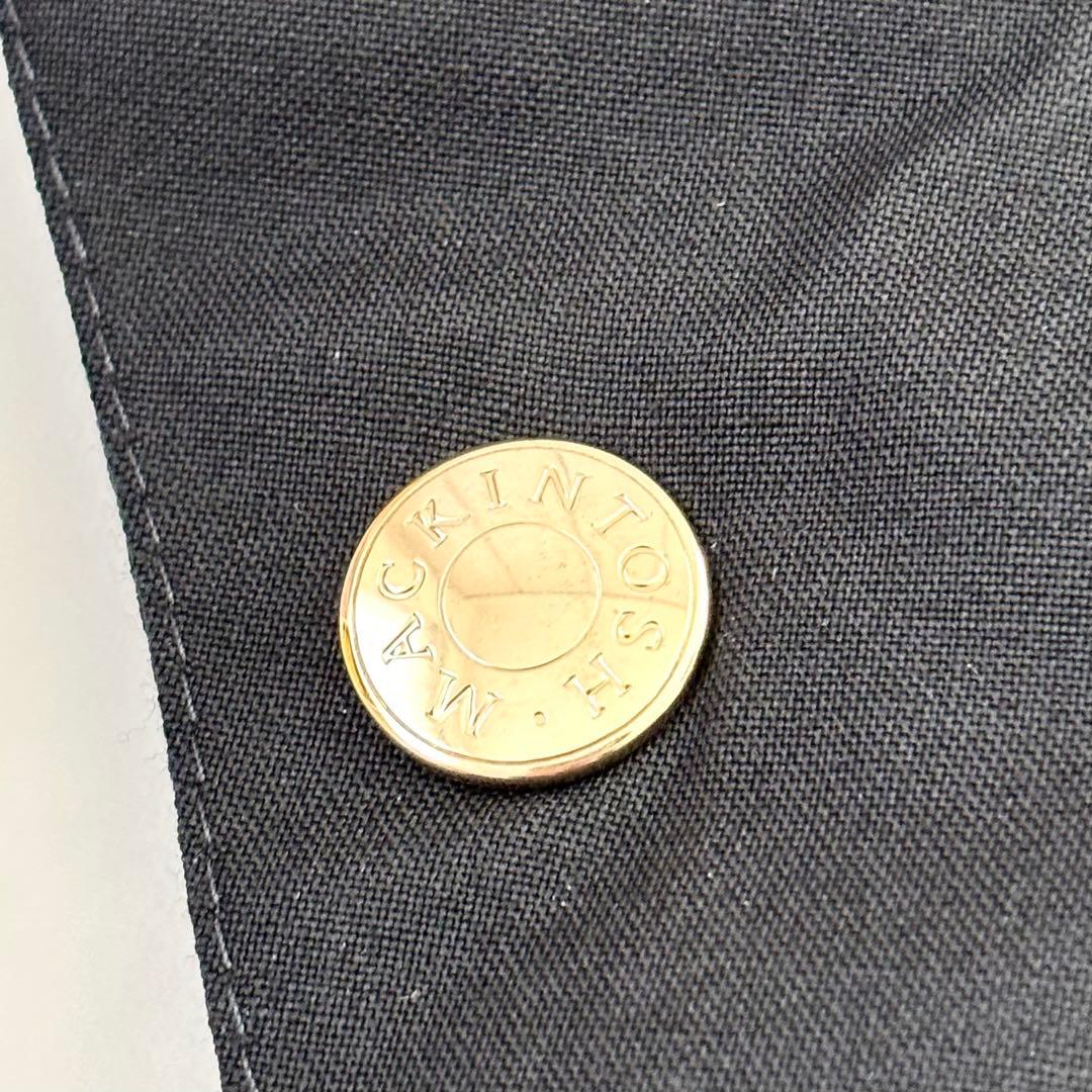 【レア！近年モデル】英国製 マッキントッシュ フーデットダウンポンチョ 金ボタン