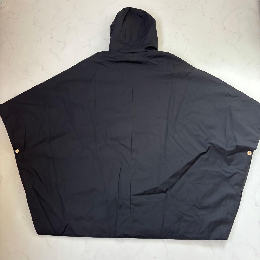 【レア！近年モデル】英国製 マッキントッシュ フーデットダウンポンチョ 金ボタン