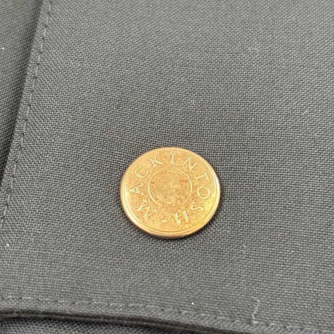 【レア！近年モデル】英国製 マッキントッシュ フーデットダウンポンチョ 金ボタン