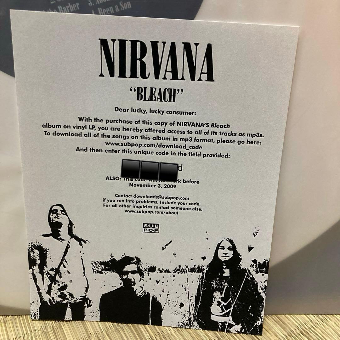 レア NIRVANA BLEACH 20周年記念盤 初回盤 ホワイトヴァイナル