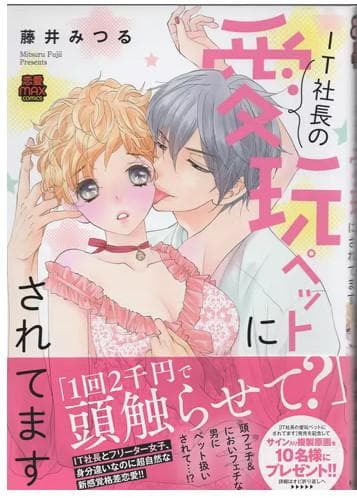 藤井みつる　直筆イラストサイン本「ＩＴ社長の愛玩ペットにされてます」