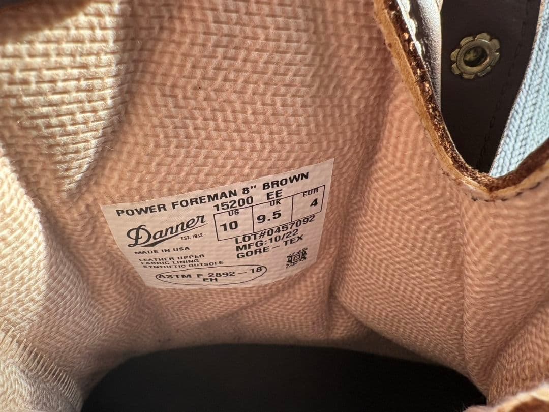 最終週末セール　美品　Danner　GORE-TEX　powerforeman8