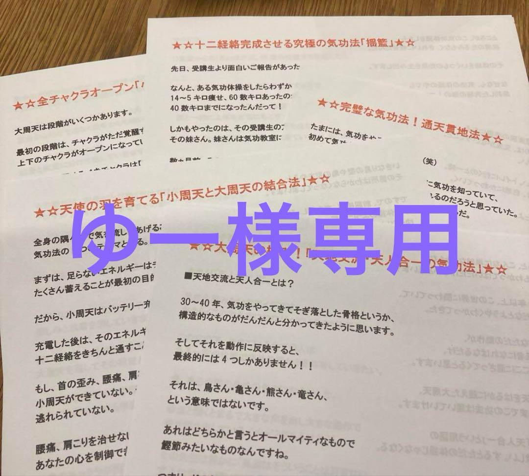 ゆー　清水気功セット