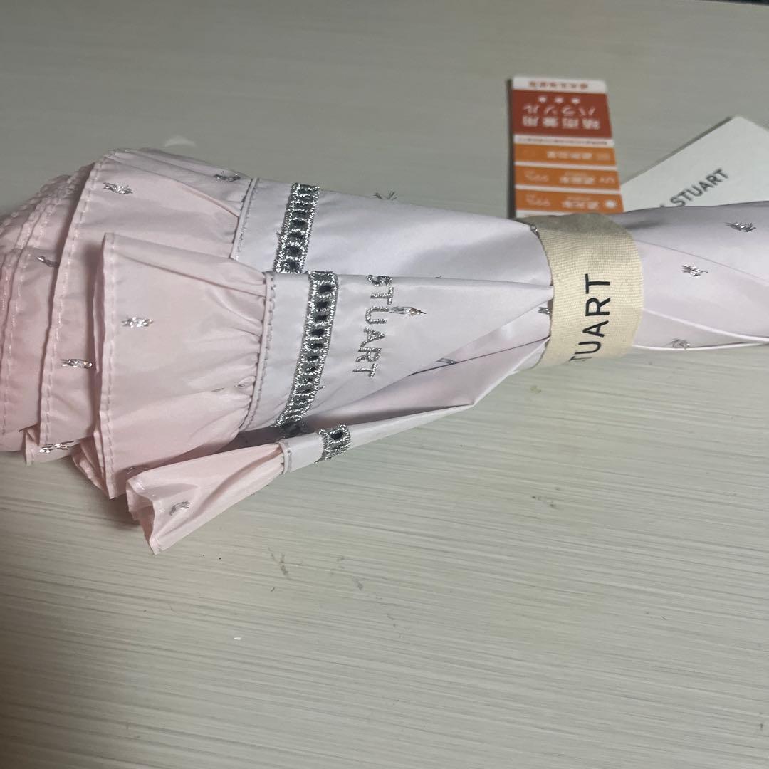 ジルスチュアート 晴雨兼用傘 ピンク 長傘 一番人気　 エコメリカル指定