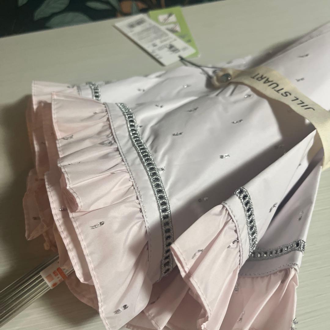 ジルスチュアート 晴雨兼用傘 ピンク 長傘 一番人気　 エコメリカル指定