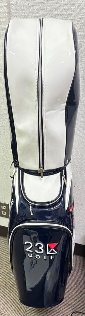 23区GOLF キャディバッグ ネイビー/ホワイト