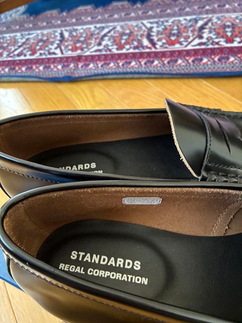 リーガル 黒 レザー ローファー