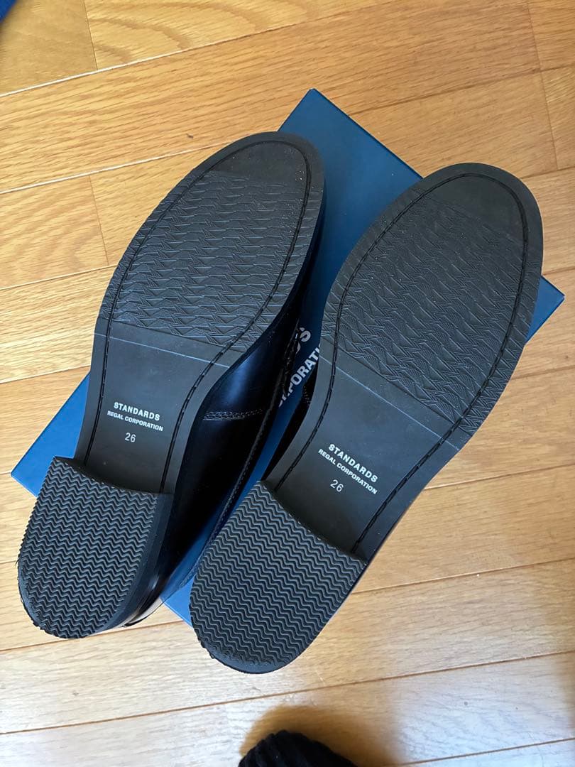 リーガル 黒 レザー ローファー