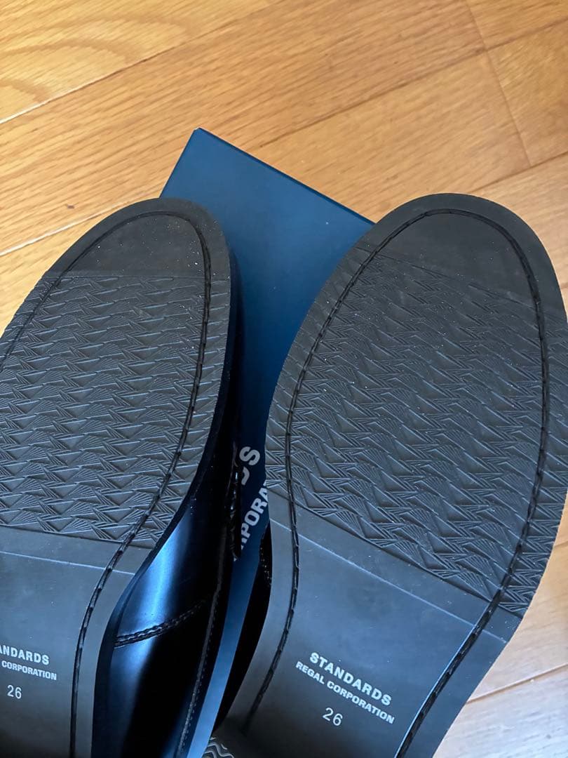 リーガル 黒 レザー ローファー