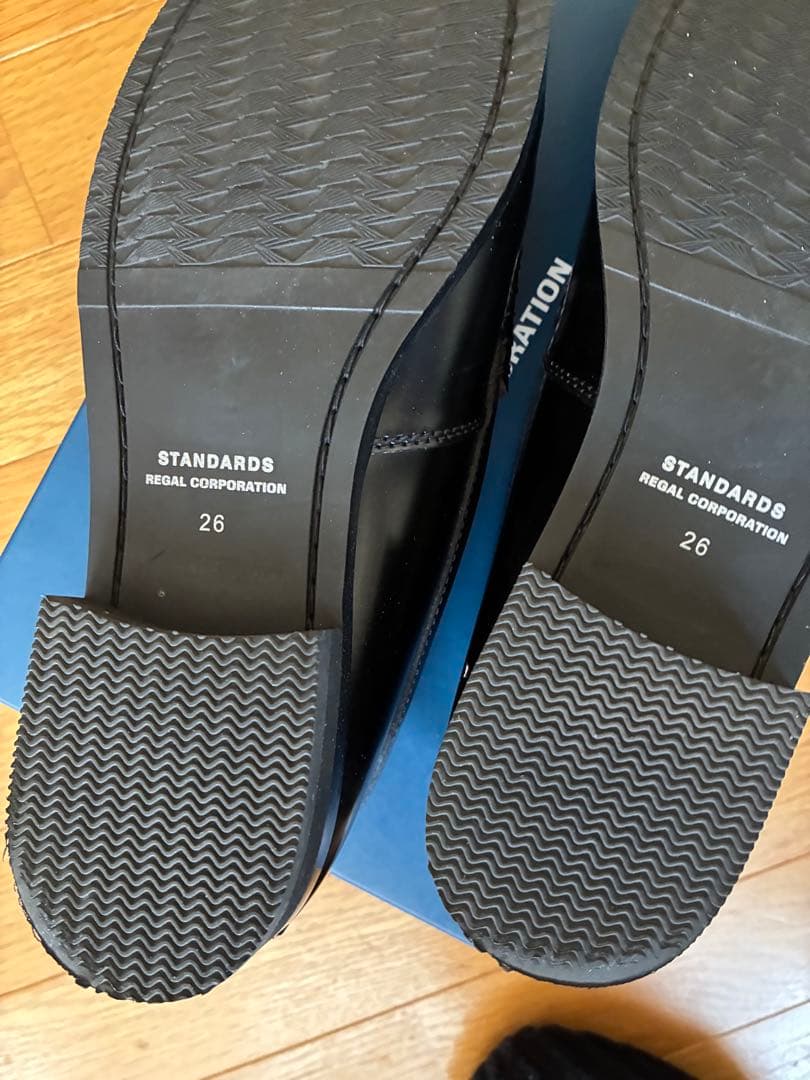 リーガル 黒 レザー ローファー