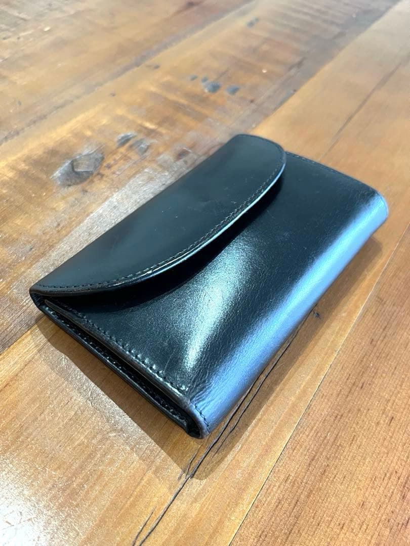 Whitehouse Cox ブラック三つ折り財布　ブライドルレザー(箱無し)