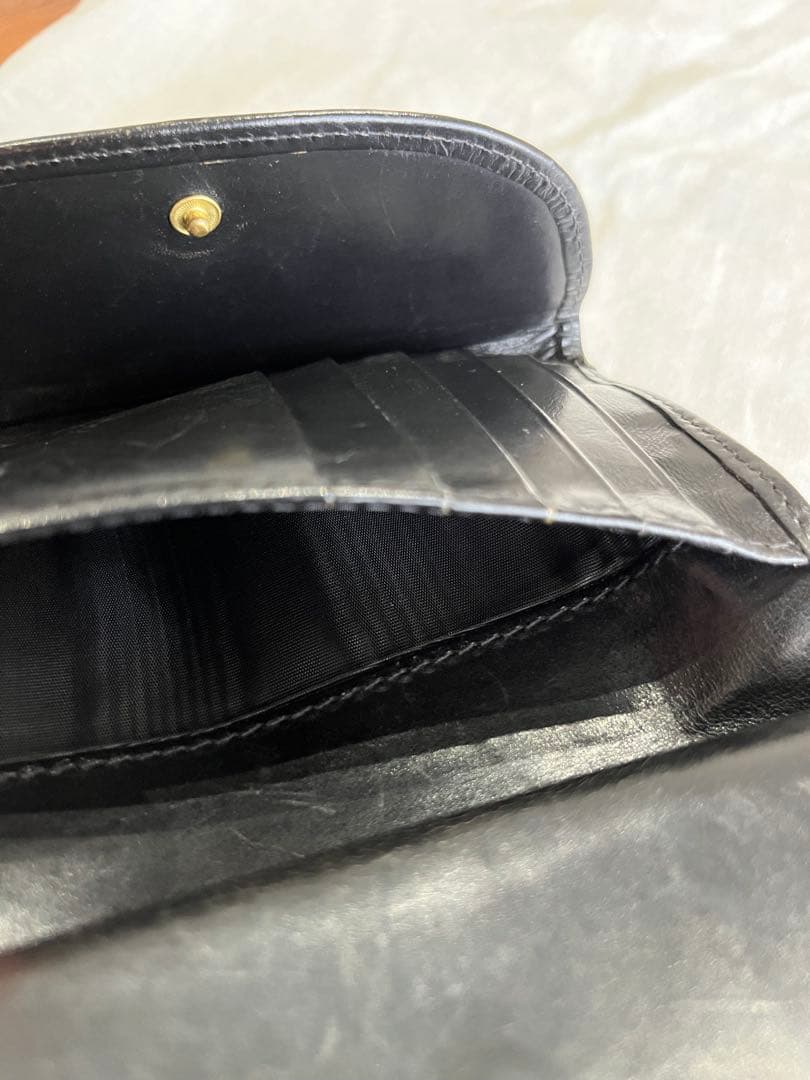 Whitehouse Cox ブラック三つ折り財布　ブライドルレザー(箱無し)