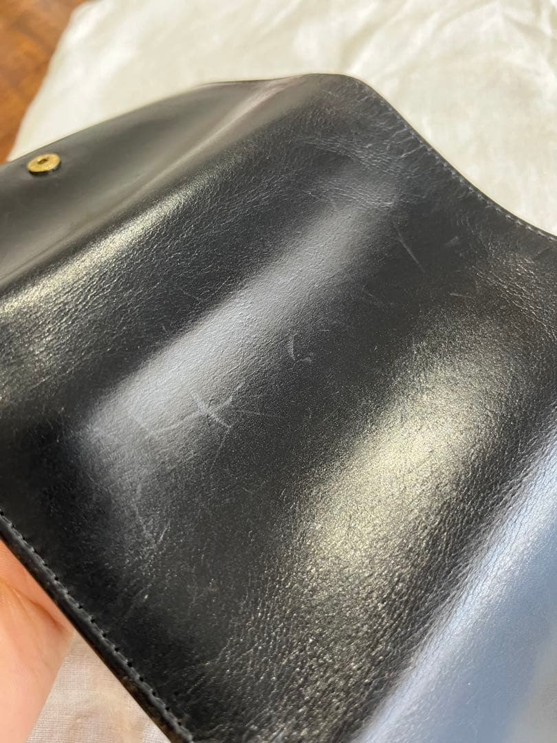 Whitehouse Cox ブラック三つ折り財布　ブライドルレザー(箱無し)