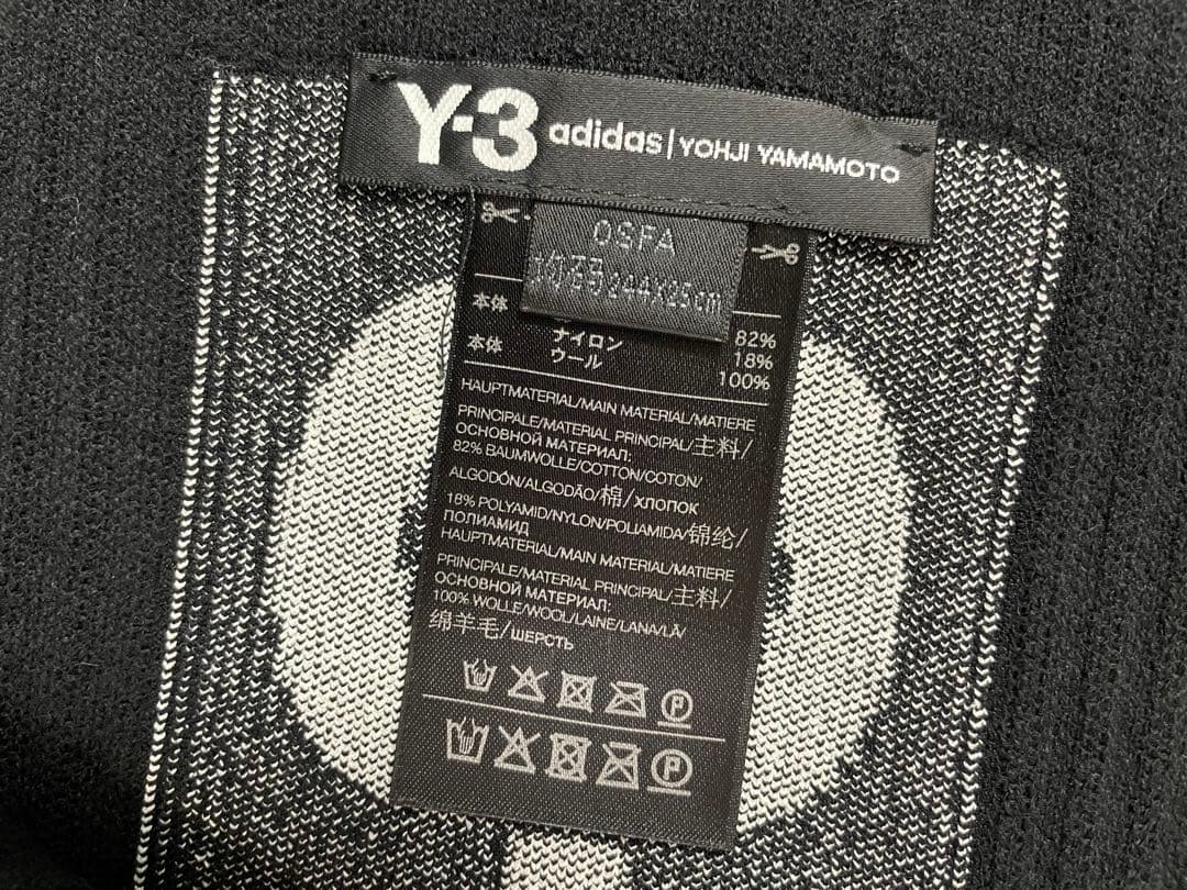 【美品】Y-3 マフラー BLACK yohjiyamamoto