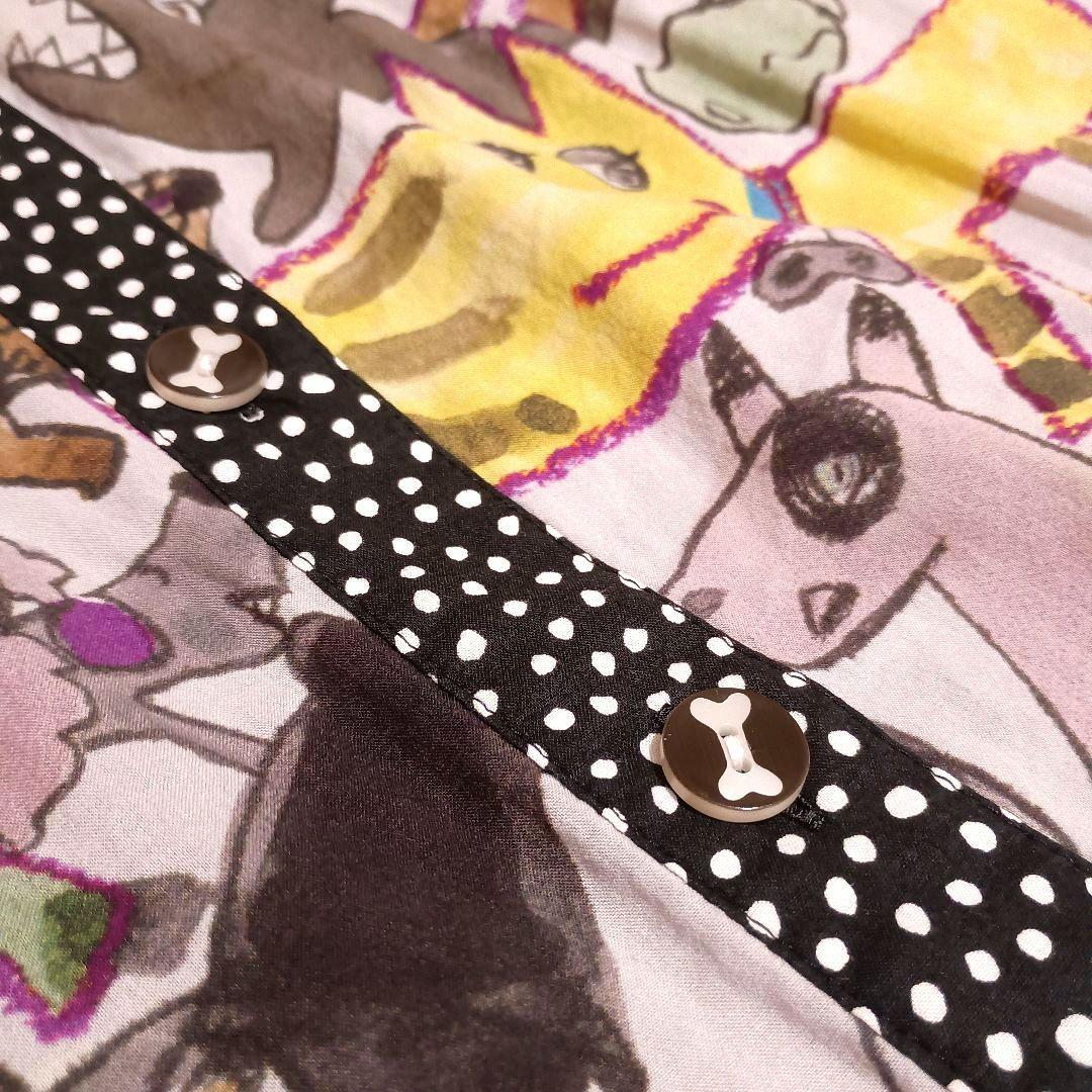 90s オレボレブラ アルベロベロ 動物 犬 デザイン 袖ぶたさん チュニック