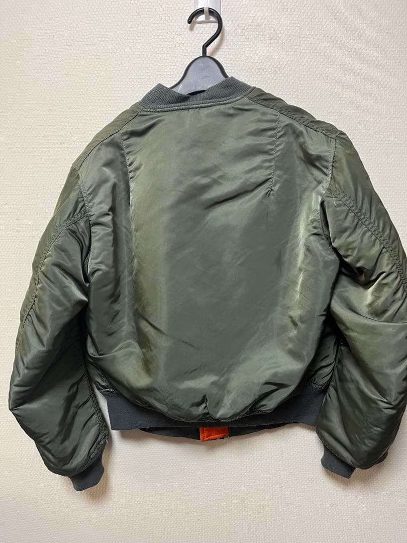 ALPHA MA-1フライトジャケット サイズS オリーブ 80s USA製