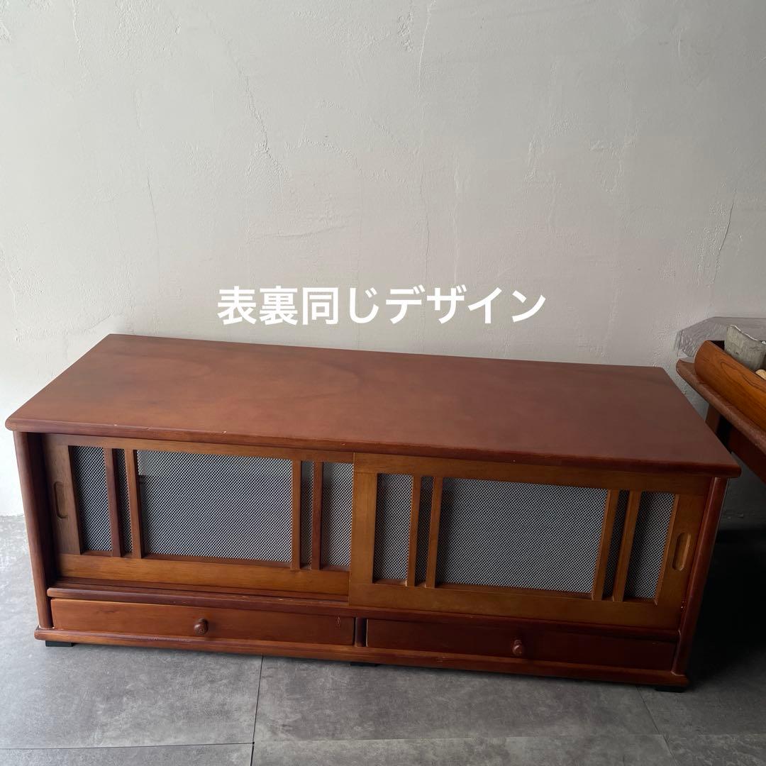 網戸つき　戸棚　蝿帳（はいちょう）　食器棚　キッチンファニチャー　木製　レトロ