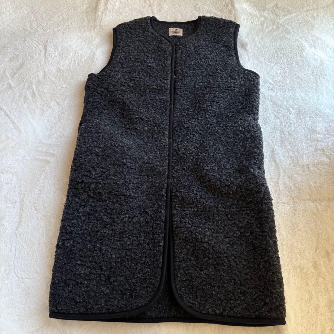 【美品】Cold Breakerウールロングベスト　スナップボタン