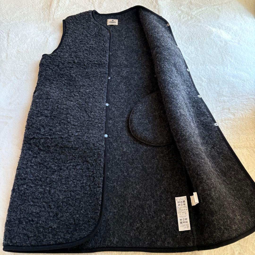 【美品】Cold Breakerウールロングベスト　スナップボタン