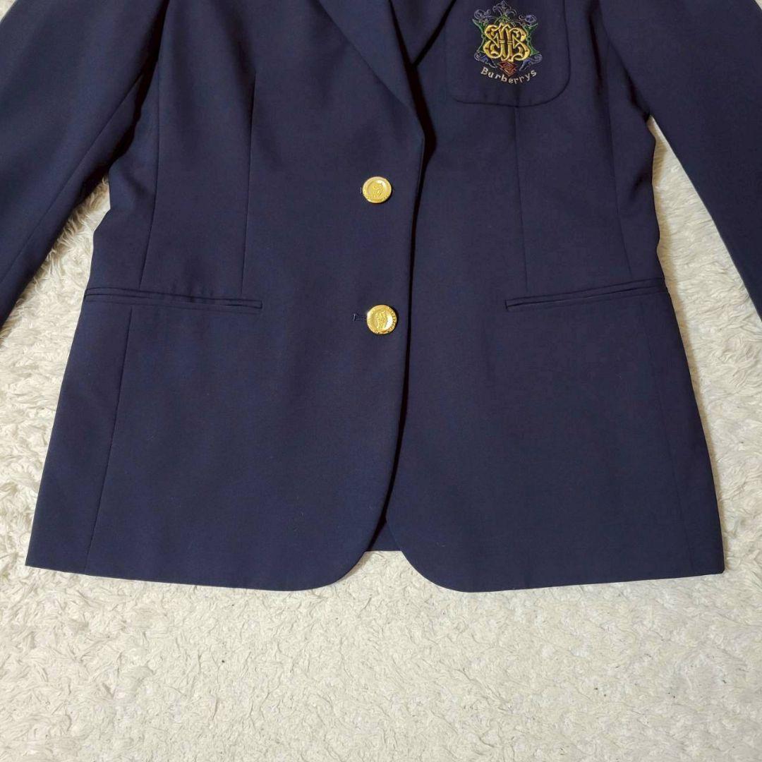 美品✨　バーバリーズ　テーラードジャケット　エンブレム刺繍　金ボタン　11号　L
