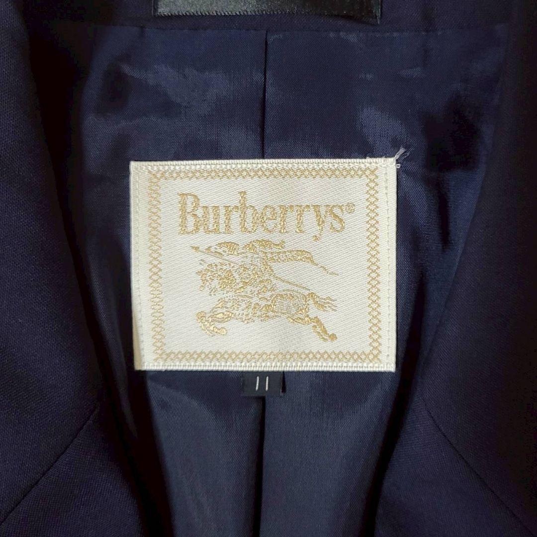 美品✨　バーバリーズ　テーラードジャケット　エンブレム刺繍　金ボタン　11号　L