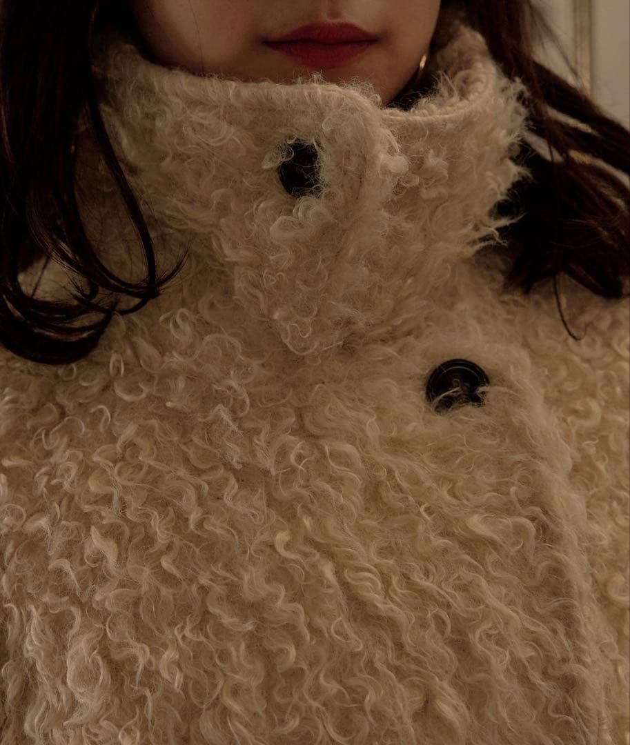 mideal プードルミドルコート アイボリー クリーニング済