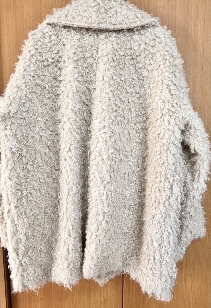 mideal プードルミドルコート アイボリー クリーニング済