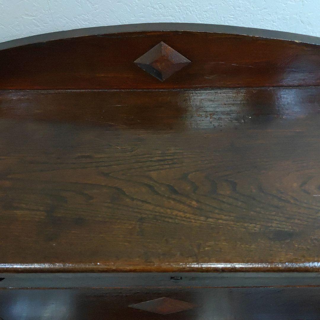 簿記机 レトロモダン 和製ライティングビューロー 収納デスク キャビネット