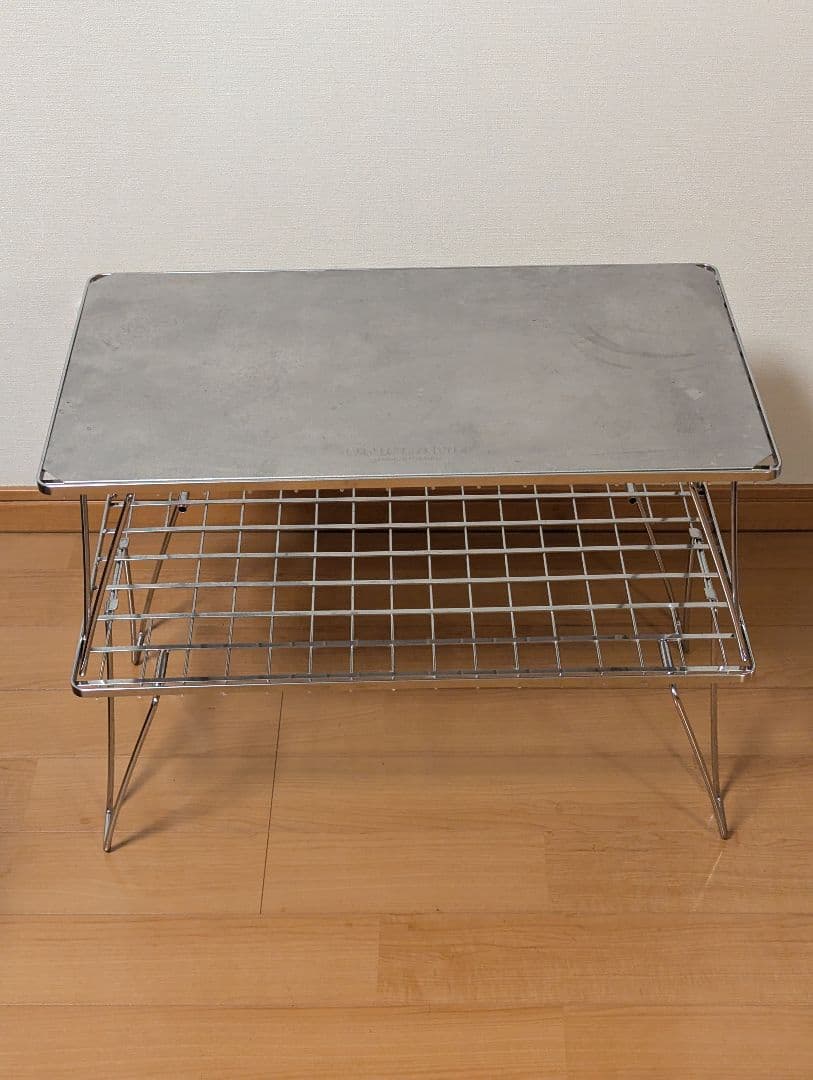 【廃盤】ユニフレーム フィールドラック（シルバー）とステンレス天板