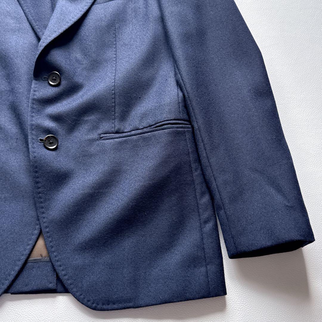 【極美品】スーツセレクト アルフレッドブラウン スーツ ３点セットアップ