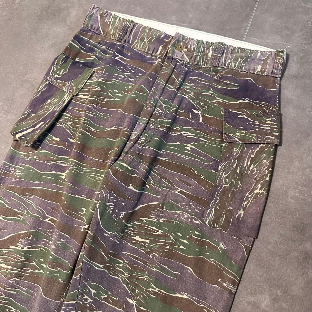 60s タイガーストライプ usarmy ベトナム　パンツ　サイドアジャスター