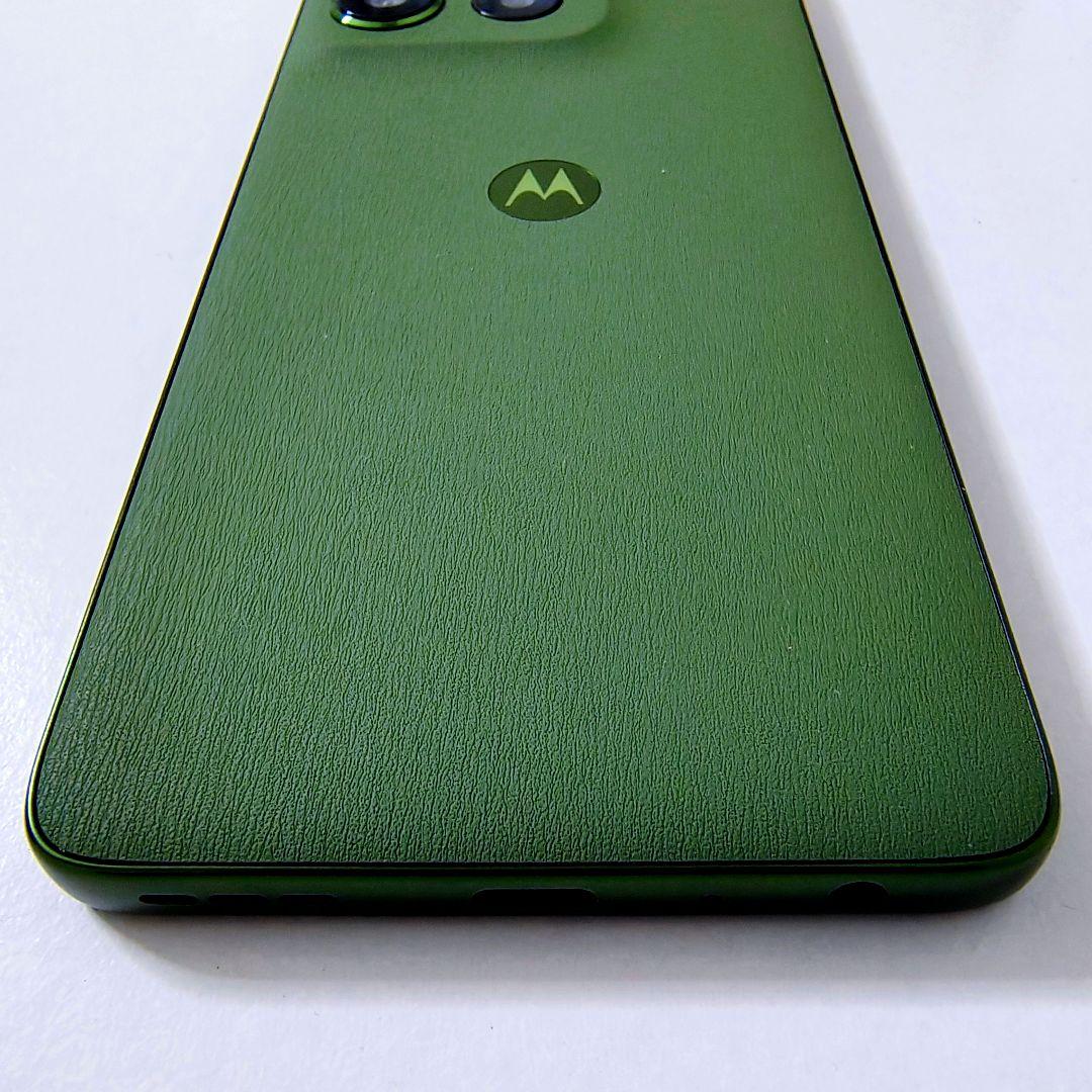 【美品】moto g66y 5G ディルグリーン本体とケース とフィルム付