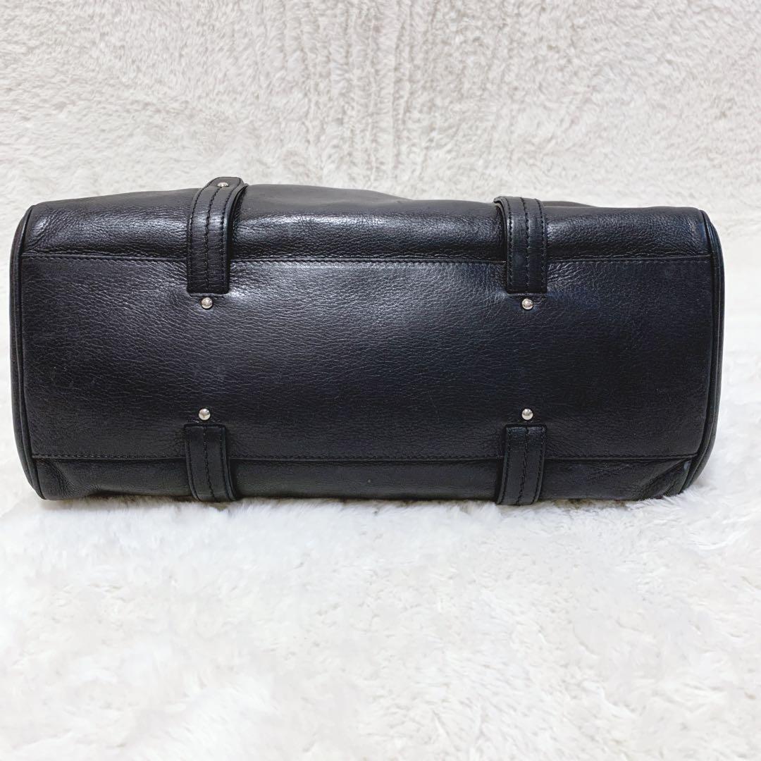 BALLY バリー トートバッグ レザー ブラック ビジネス A4 リング