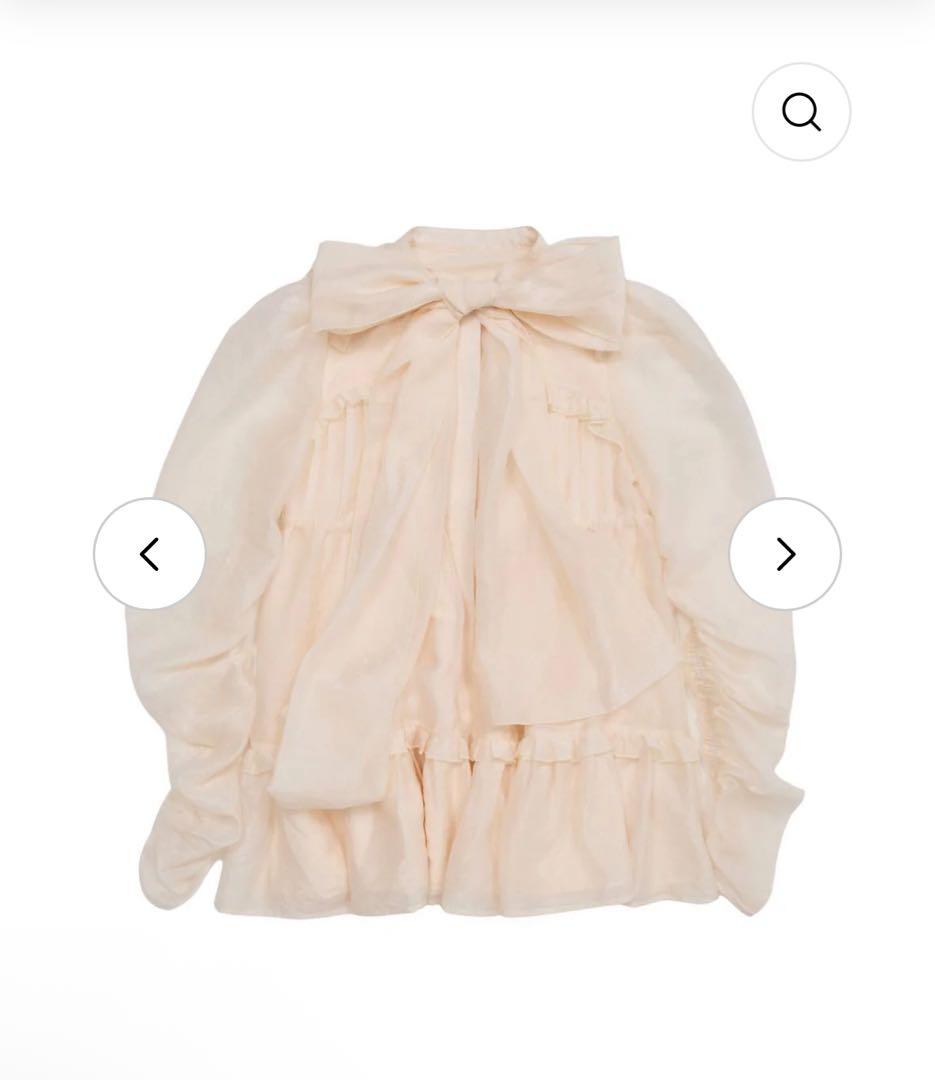 treatürself Sheer ribbon frill one-piece