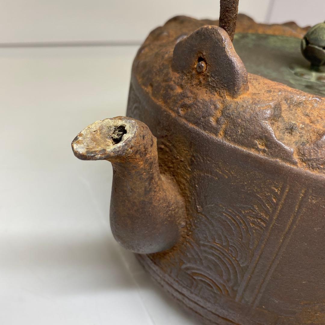 持手 金象嵌 鉄瓶 2377g 東キ7-1206☆2F タサオ