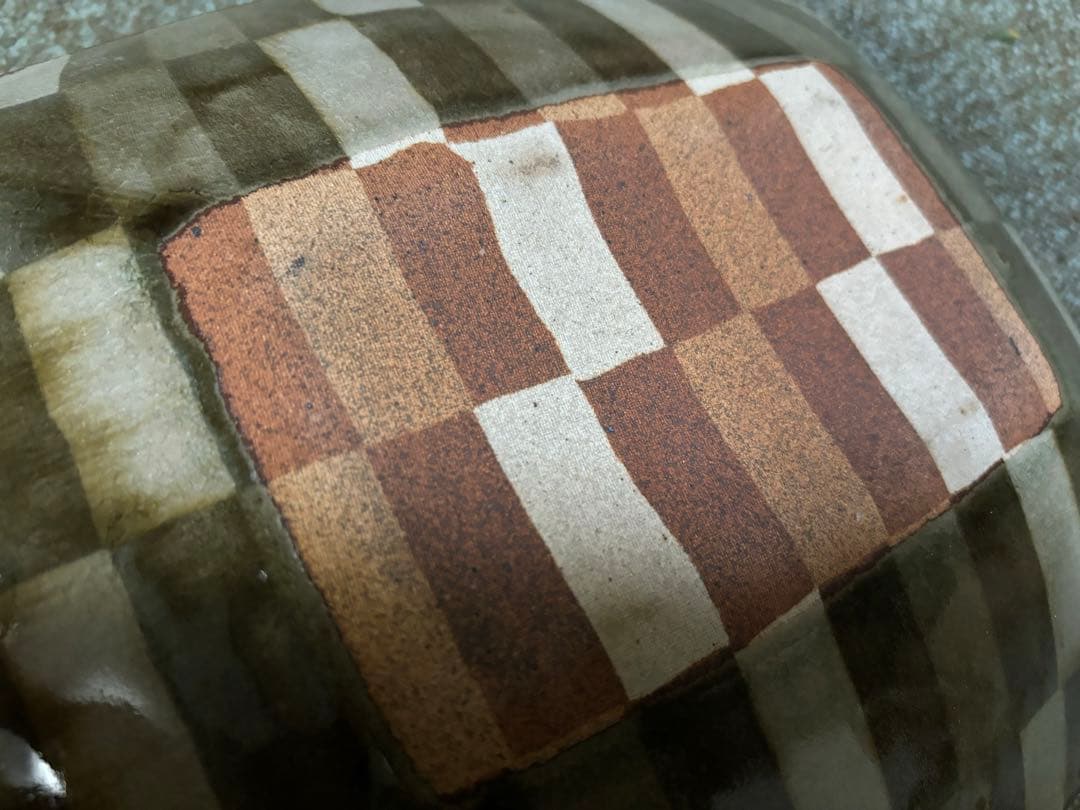 掛谷康樹　惣堂窯　練り上げ　大皿