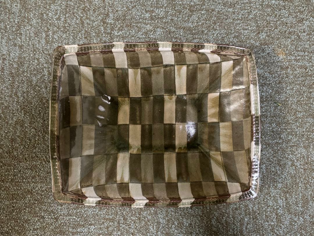 掛谷康樹　惣堂窯　練り上げ　大皿