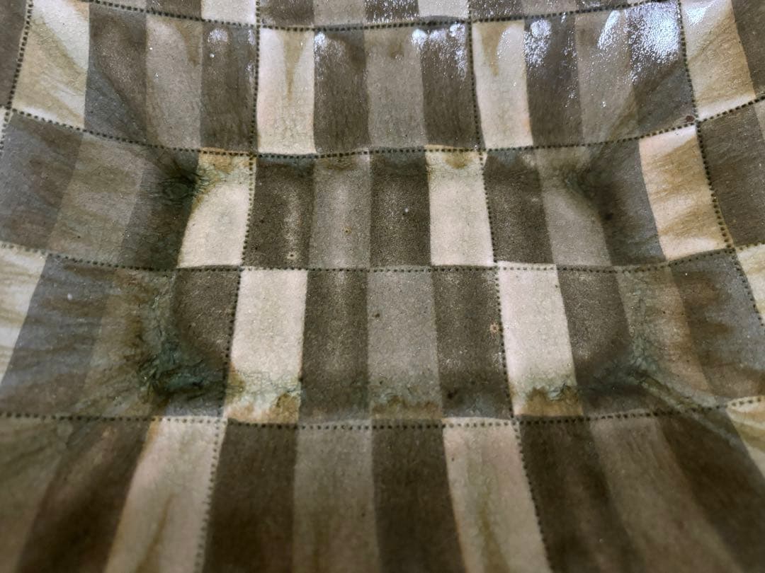 掛谷康樹　惣堂窯　練り上げ　大皿