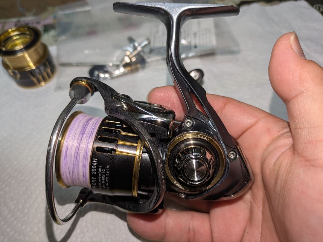 ダイワ セオリー2004H フルベアリング化 マグシールドレス化　スプールおまけ