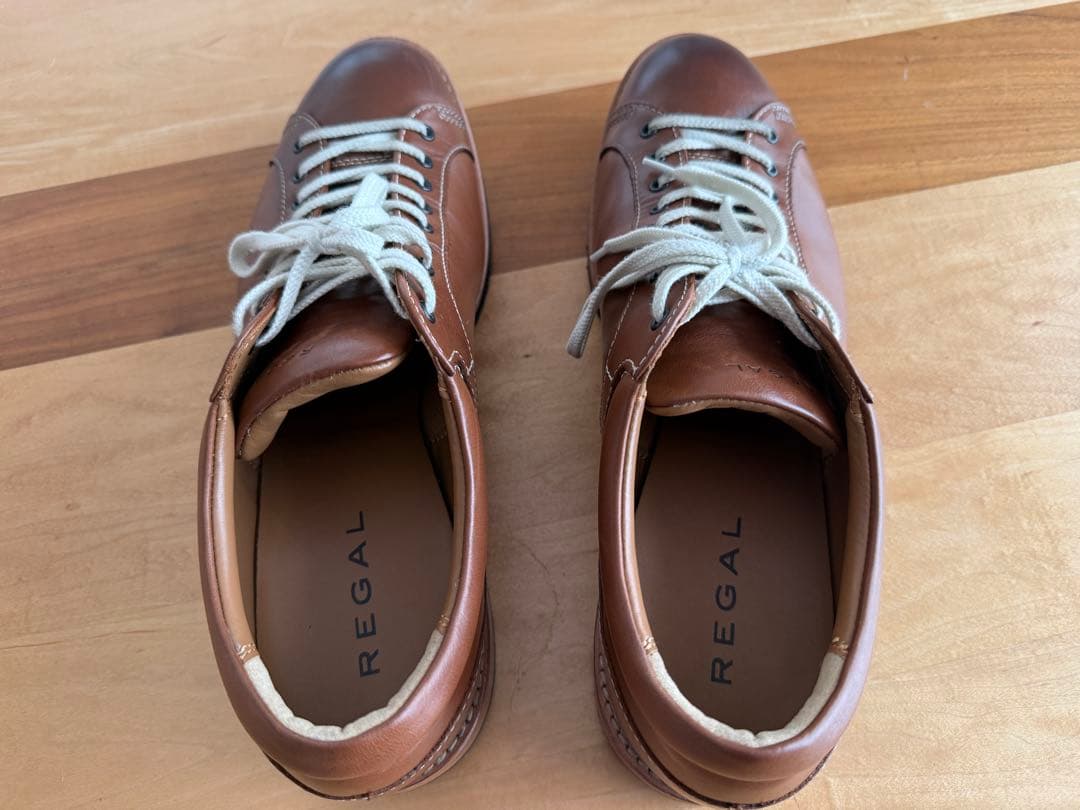 REGAL 57rr ブラウン レザースニーカー 27cm