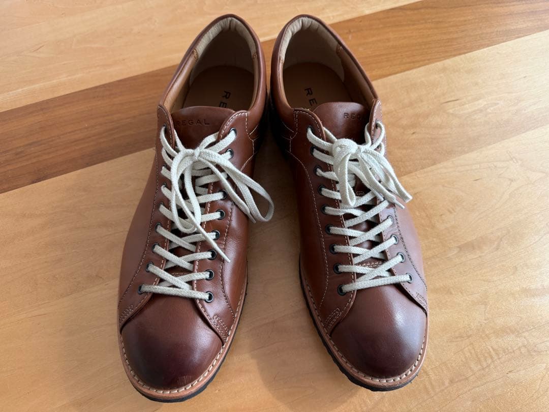 REGAL 57rr ブラウン レザースニーカー 27cm