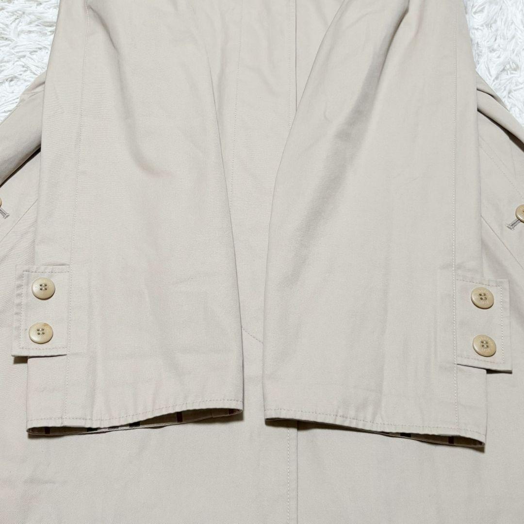 美品 バーバリー ロンドン ロングコート ノバチェック 刺繍ホースロゴ