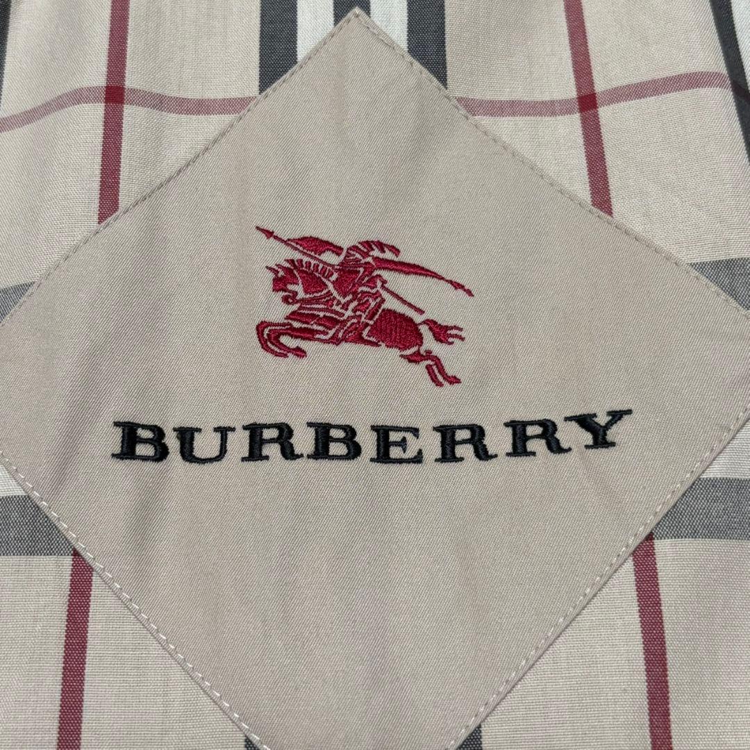 美品 バーバリー ロンドン ロングコート ノバチェック 刺繍ホースロゴ