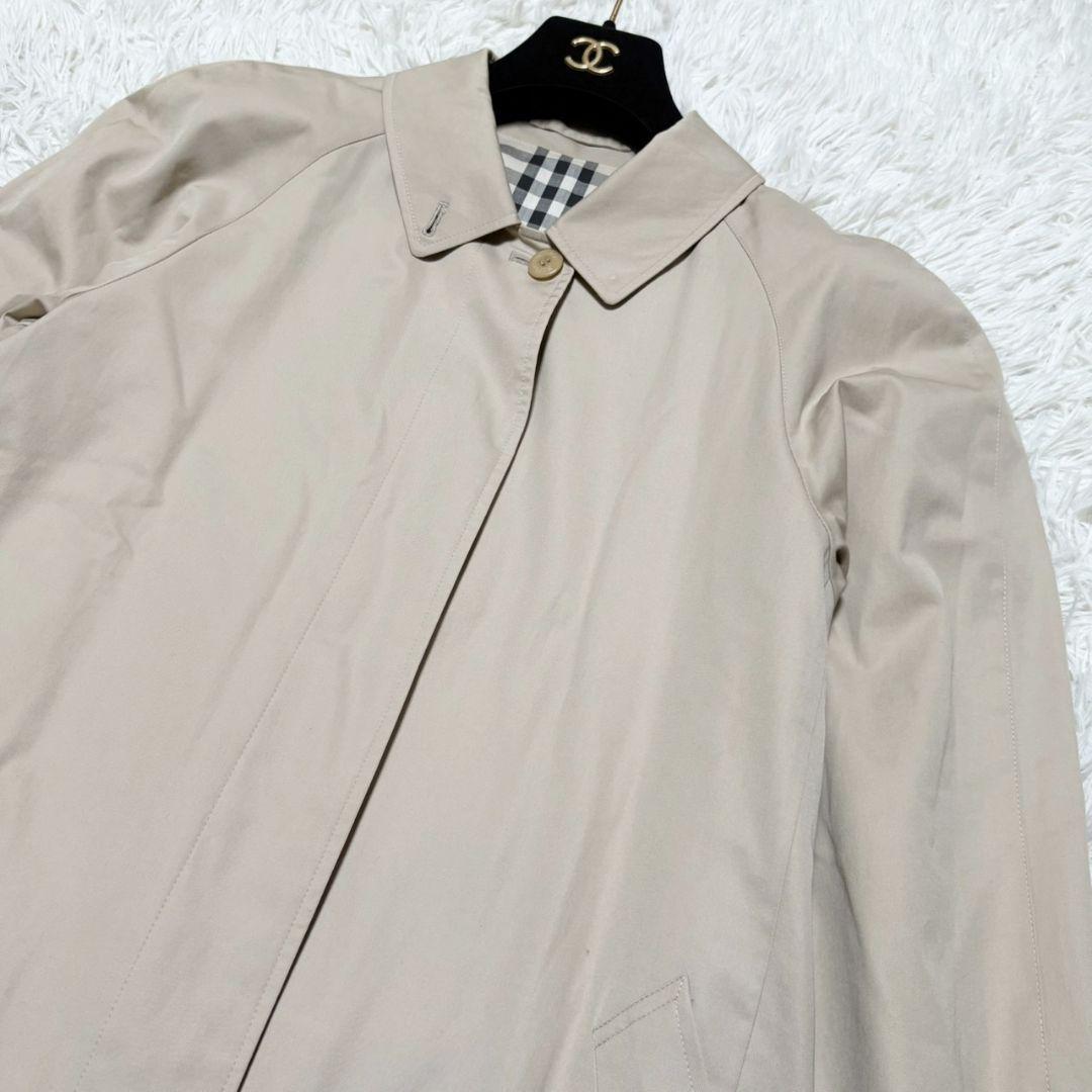 美品 バーバリー ロンドン ロングコート ノバチェック 刺繍ホースロゴ