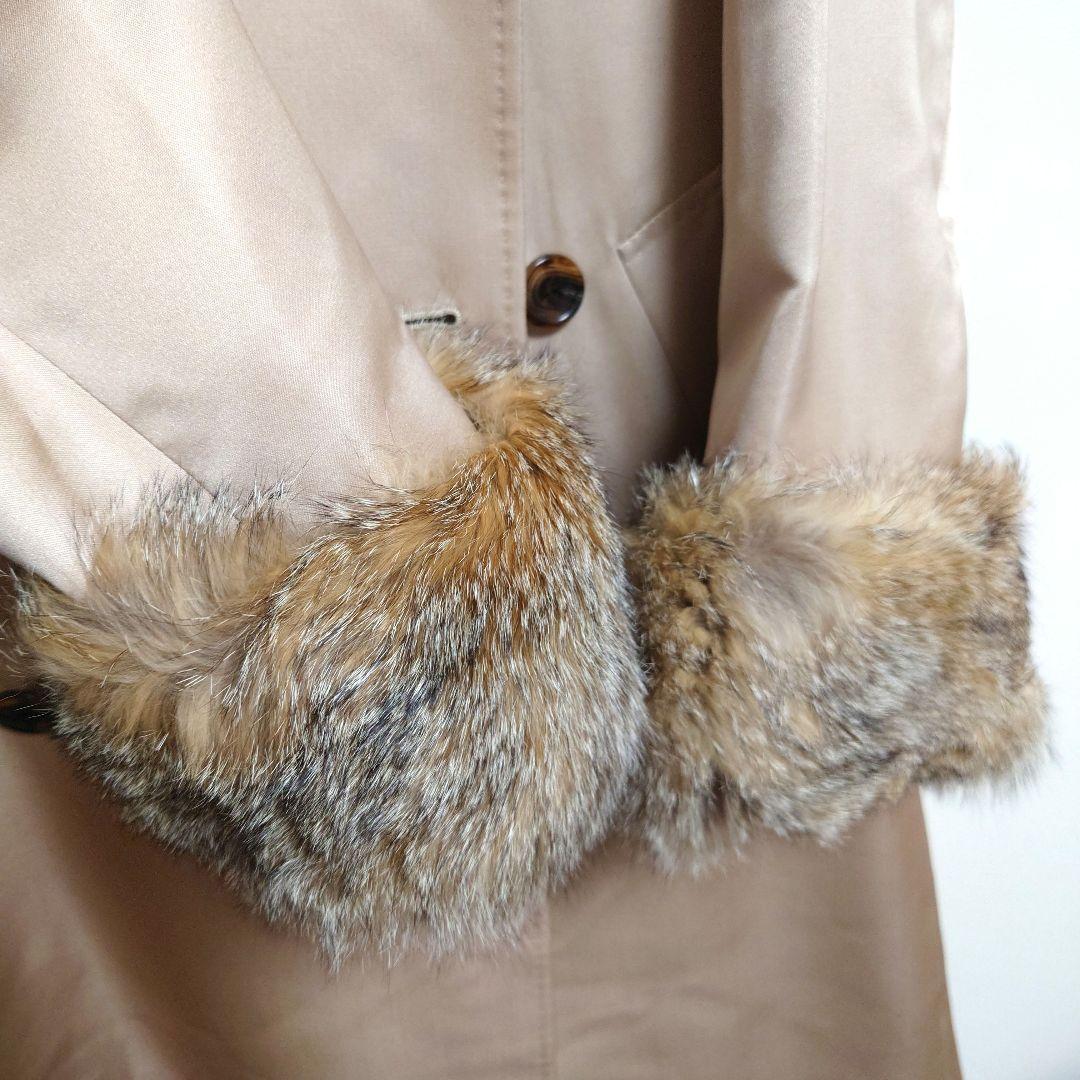 BURBERRY　ロングトレンチコート　シルク