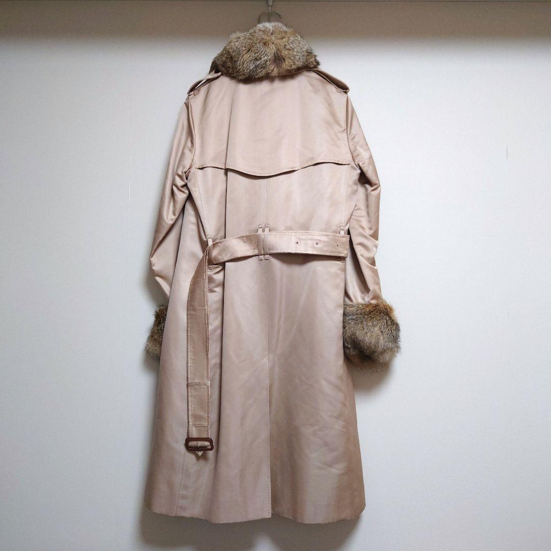 BURBERRY　ロングトレンチコート　シルク