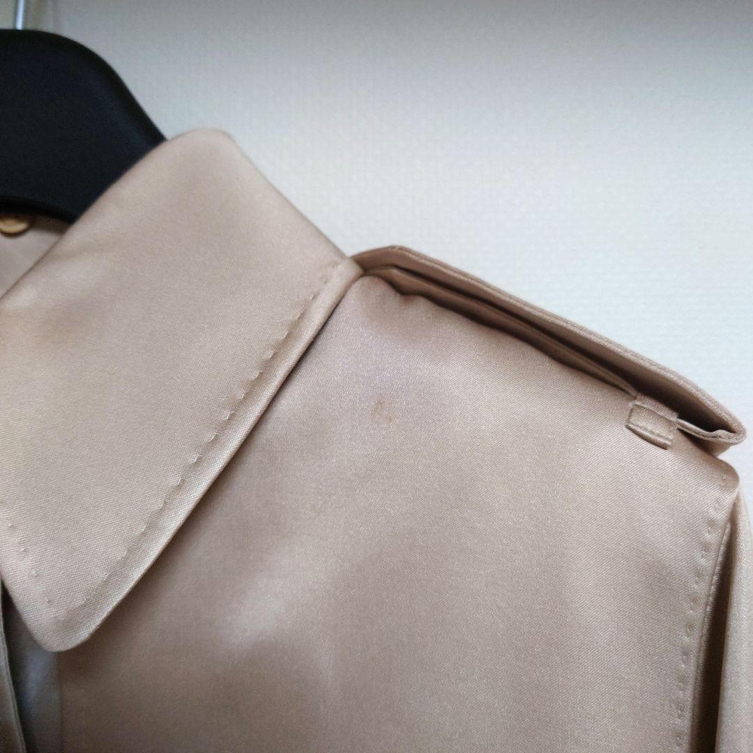 BURBERRY　ロングトレンチコート　シルク